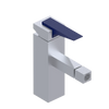 Rubinet Single Control Bidet Fitting (less drain) Satin Chrome