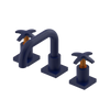 Rubinet Widespread Lav. Set. with Genesis spout (less drain) Midnight Blue