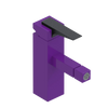 Rubinet Single Control Bidet Fitting (less drain) Purple Haze