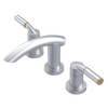 Rubinet Widespread Lav. Set. (less drain) Satin Chrome