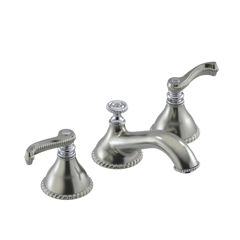 Rubinet Widespread Lav. Set. (less drain) Satin Nickel