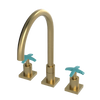 Rubinet Widespread Kitchen Set Satin Gold
