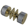 Rubinet Shower Door Knob (set) Natural Brass