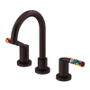 Rubinet Widespread Lav set (less drain) Oil Rubbed Bronze