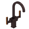Rubinet Single Hole Dual Handle Lav. Set. (less drain) Oil Rubbed Bronze