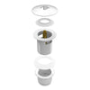 Zitta Bathtub drain glossy white