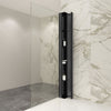 Zitta Corner storage unit 73", Matte Black