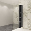 Zitta Corner storage unit 76" in matte black