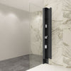 Zitta Corner storage unit 78 3/4" in matte black