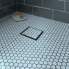 Zitta Square matte black grate 4" x 4" reversible