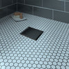 Zitta Square matte black grate 4" x 4" reversible