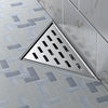 Zitta Stainless steel grate triangle 8" x 8" linear pattern