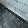 Zitta Linear matte black grate 30" rectangular pattern