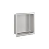 Zitta Brushed stainless steel niche 12" x 12"