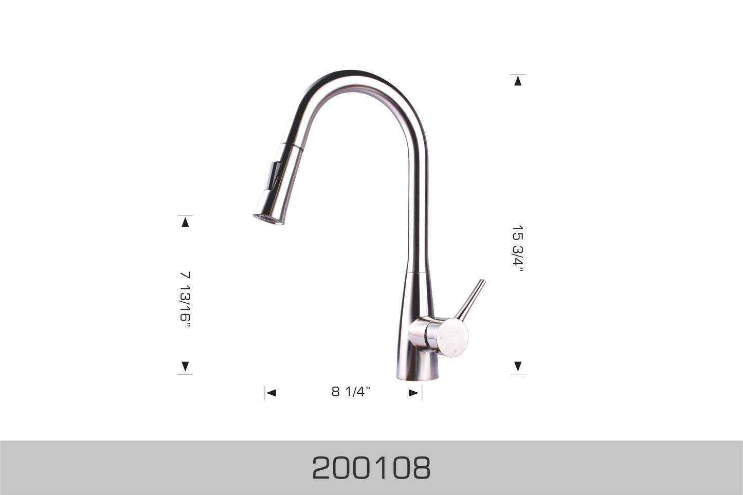 Bosco Stainless Steel Kitchen Faucet