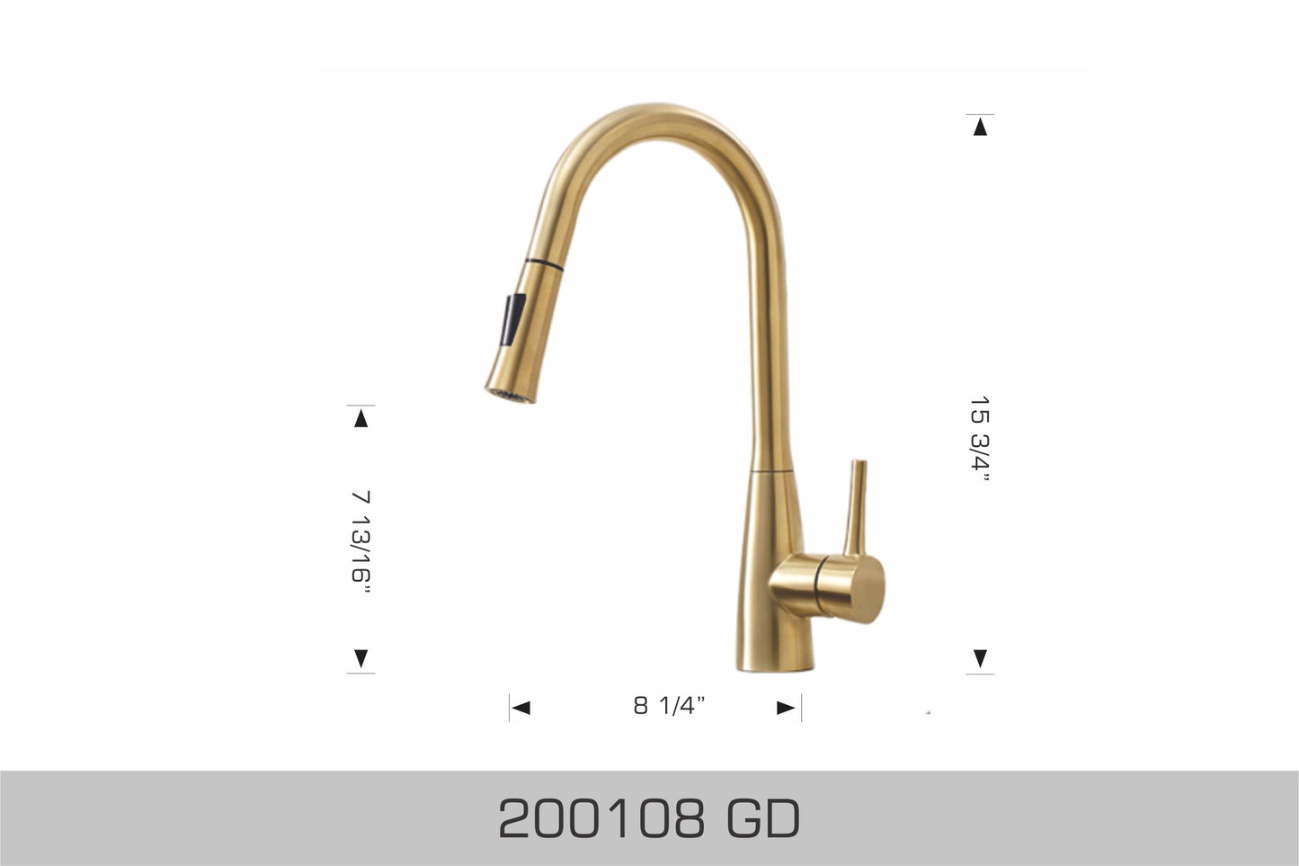 Bosco Gold Kitchen Faucet
