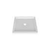 Zitta Shower base 36 x 36, in alcove, in glossy white