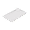 Zitta Shower base Moon 48 x 36, in alcove, drain on the right side, in glossy white
