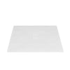 Zitta Shower base Slate 60 x 42, tile flange not installed, in black