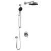 RoundOne™ TCD1 PREMIA (Valve Not Included) : AQUATONIK™ T/P Coaxial Shower System with Wallarm Chrome