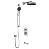 RoundOne™ TD3 PREMIA (Valve Not Included) : AQUATONIK™ T/P with Diverter Shower System with Wallarm Pure Nickel PVD