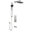 SquareOne™ TB3 PREMIA (Valve Not Included) : AQUATONIK™ T/P Push-Button Shower System with Wallarm Pure Nickel