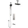 Kalia SquareOne™ TB3 PREMIA (Valve Not Included) : AQUATONIK™ T/P Push-Button Shower System with Vertical Ceiling Arm