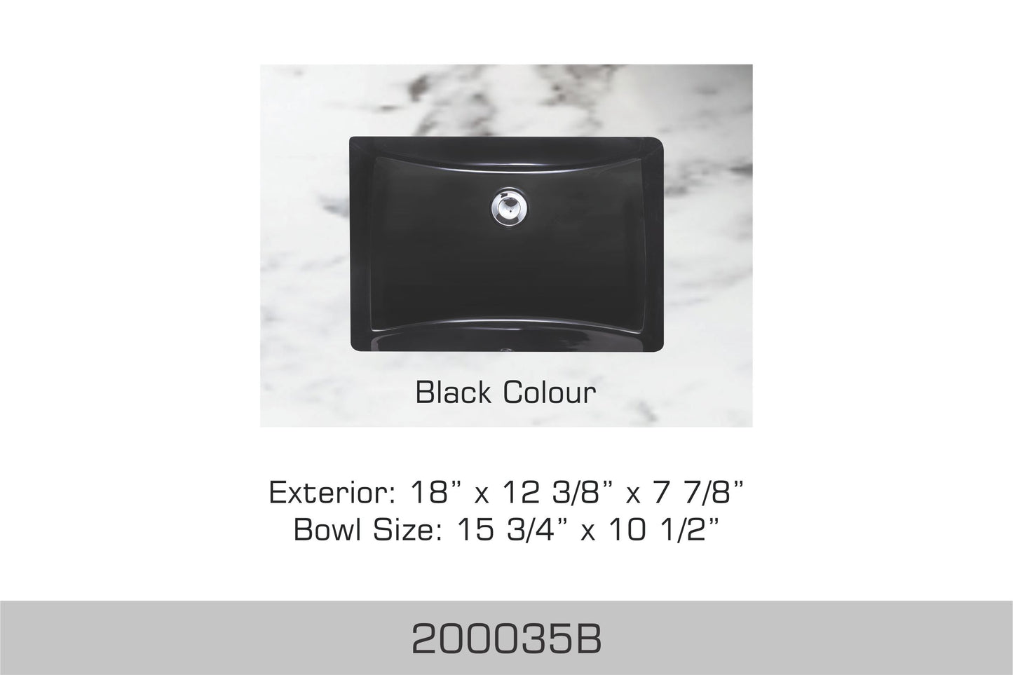 Bosco Undermount Bathroom Sink 18 x 12.5"