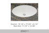 Bosco Undermount Bathroom Sink 19 1/4″ x 15 3/4″