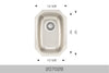 Bosco Builder Series Undermount Sink 12 x 18