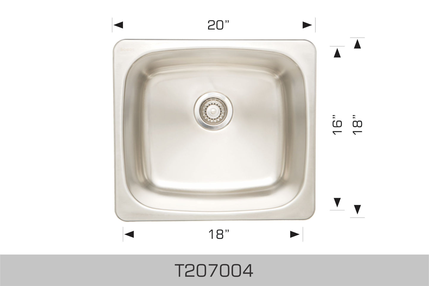 Bosco Laundry Drop-in Sink 20 x 18