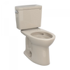Toto Drake® Two-piece Toilet, 1.6 GPF, Elongated Bowl Standard Height Less Seat