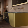 Solis Framed LED Bathroom Mirror | Brushed Gold Stainless Steel with Anti-Fog
