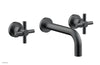 Phylrich Basic Wall Tub Set Tubular Cross Handles D1134