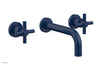 Phylrich Basic Wall Tub Set Tubular Cross Handles D1134