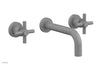 Phylrich Basic Wall Tub Set Tubular Cross Handles D1134