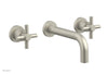 Phylrich Basic Wall Tub Set Tubular Cross Handles D1134