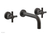 Phylrich Basic Wall Tub Set Tubular Cross Handles D1134