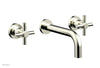 Phylrich Basic Wall Tub Set Tubular Cross Handles D1134