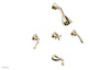 Phylrich 3RING Three Handle Tub and Shower Set D2205