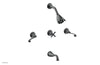 Phylrich 3RING Three Handle Tub and Shower Set D2206