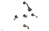 Phylrich 3RING Three Handle Tub and Shower Set D2206