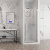 Zitta Shower door 32", in alcove square, in chrome
