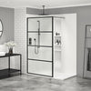 Zitta Shower screen 32", in alcove, in matte black