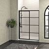 Zitta Shower door 60", in alcove, door on the left, in matte black