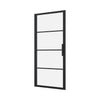 Zitta Shower door 32", in alcove, in matte black