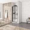 Zitta Shower door 32", in alcove, in matte black