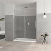 Zitta Shower door 60", in alcove, in chrome
