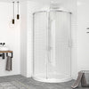 Zitta Shower door 36" x 36", in a corner round, in chrome
