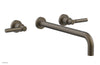 BASIC Wall Lavatory Set 14" Spout - Lever Handles DWL130-14